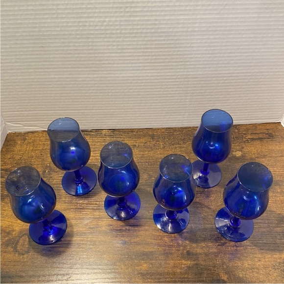 Cobalt Blue Camus Goblets - Picture 4 of 4